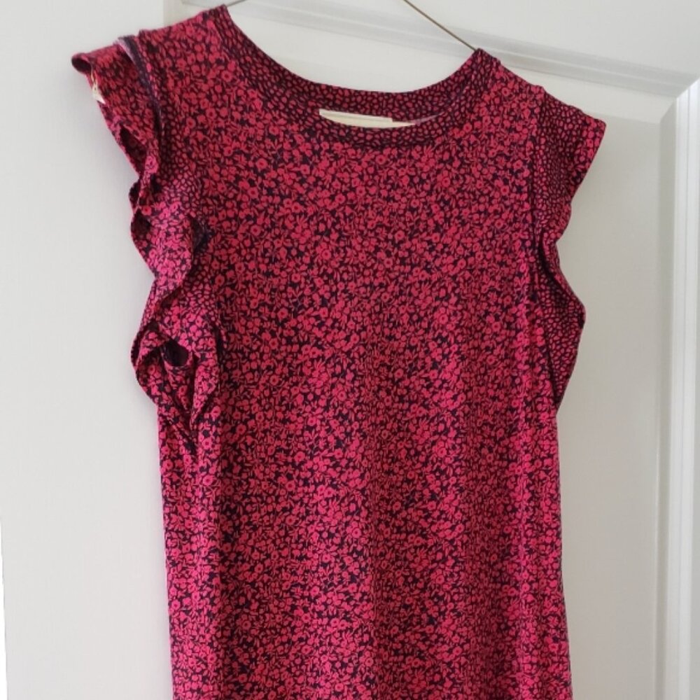 LIKE NEW gorgeous pink and maroon floral Michael Kors dress